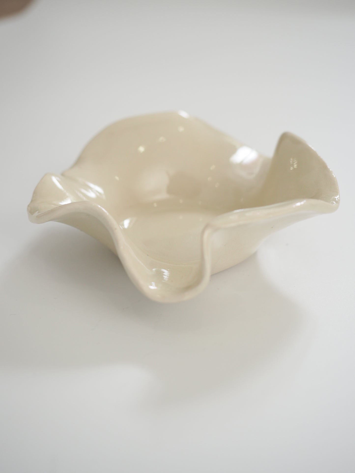 Ceramic Wave Catch-All Bowl