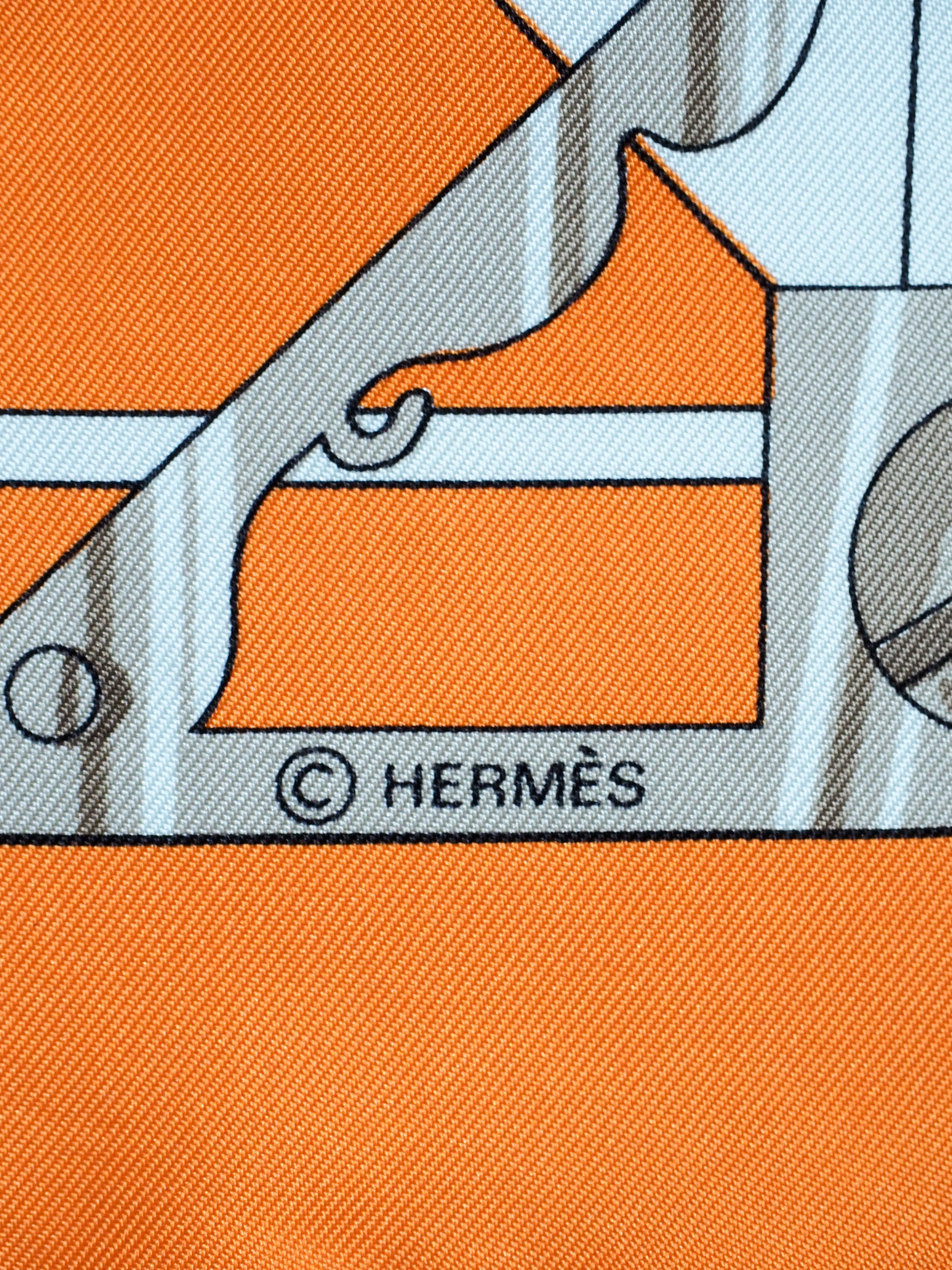 Hermès Silk Square Scarf - Carre 90 Sextants by Loic Dubigeon