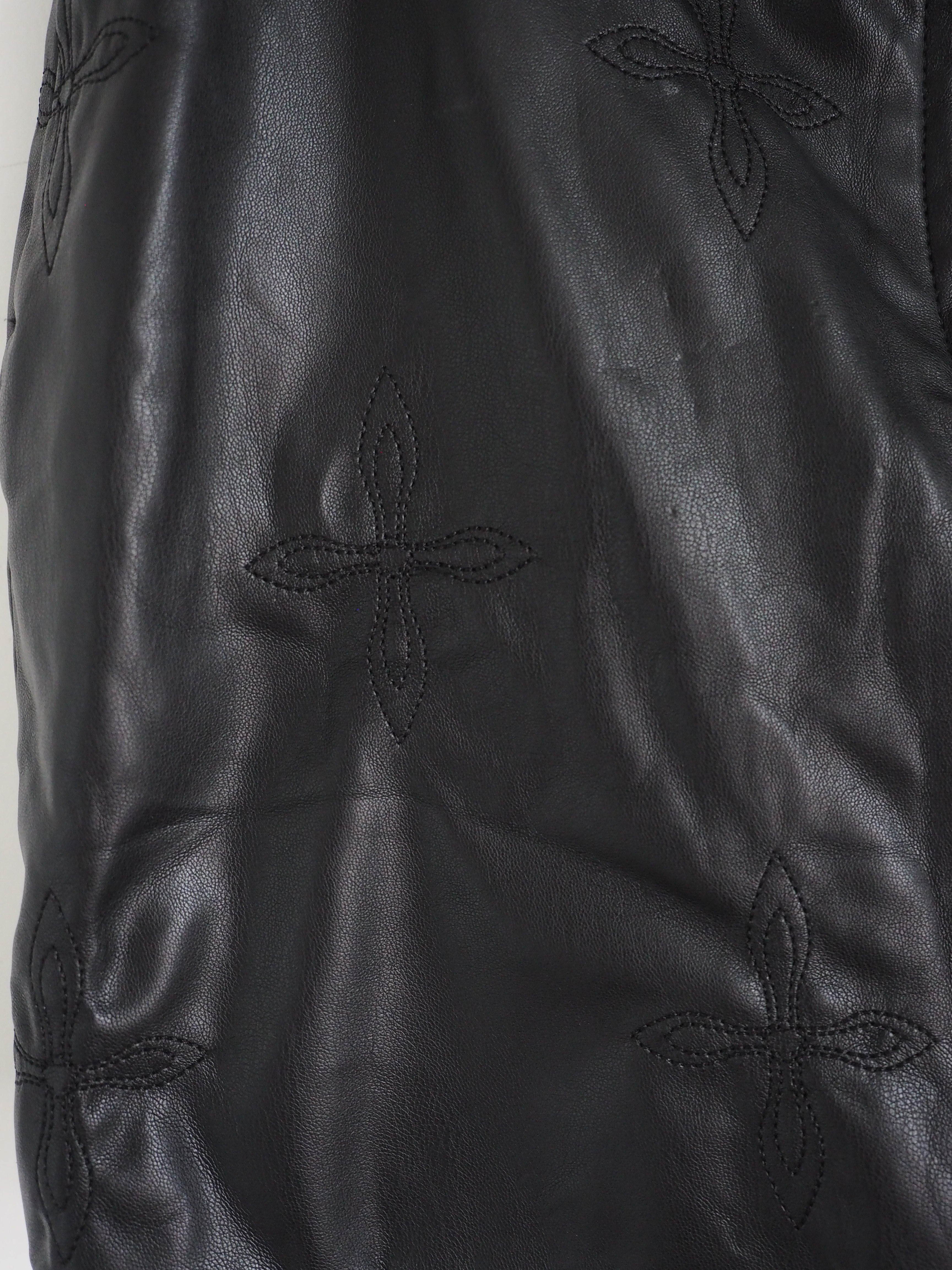 Pre-Owned SMFK Faux Leather Skirt (XS)