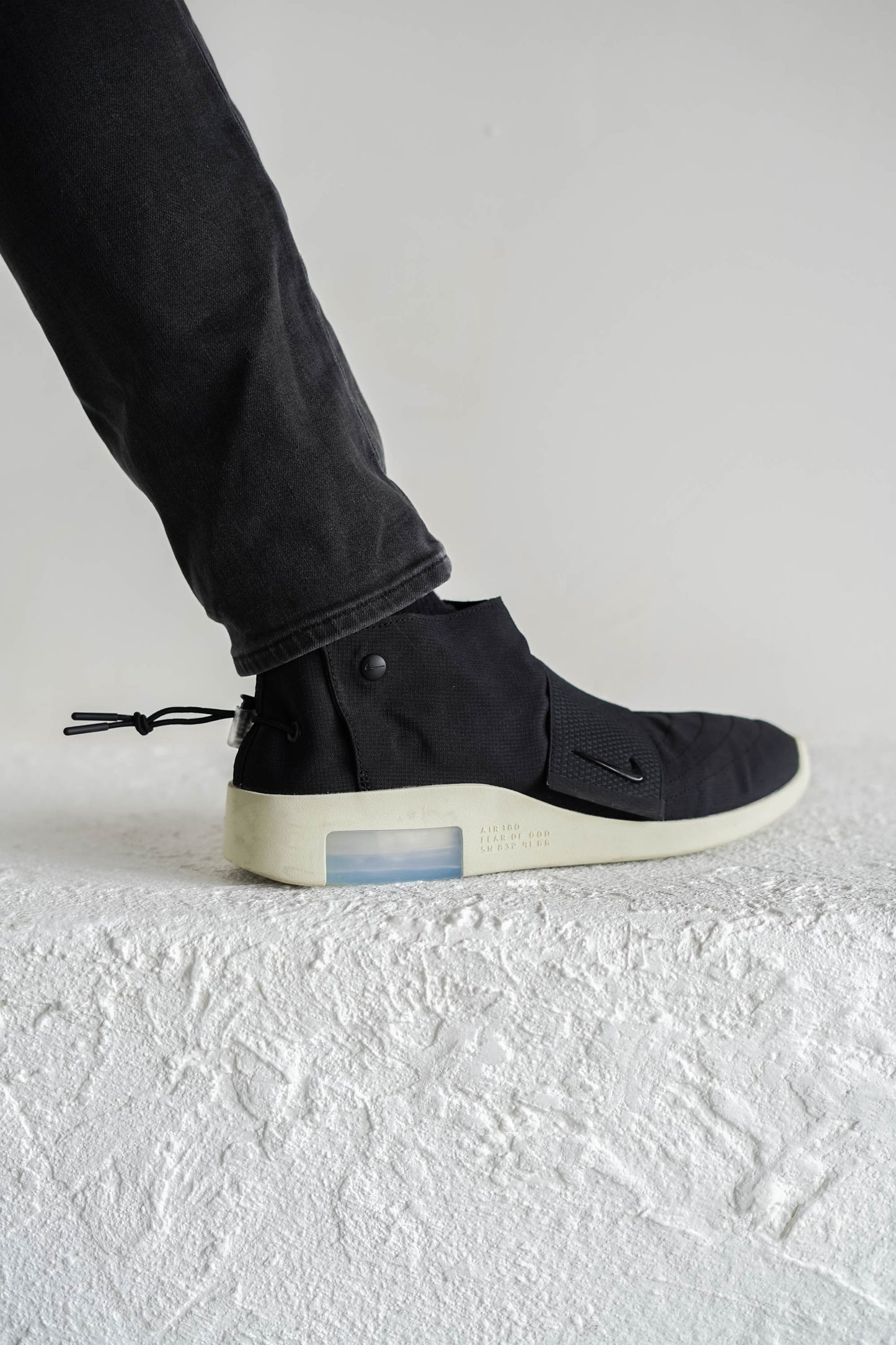 Pre-owned NIKE Fear of God Moccasin Black 12