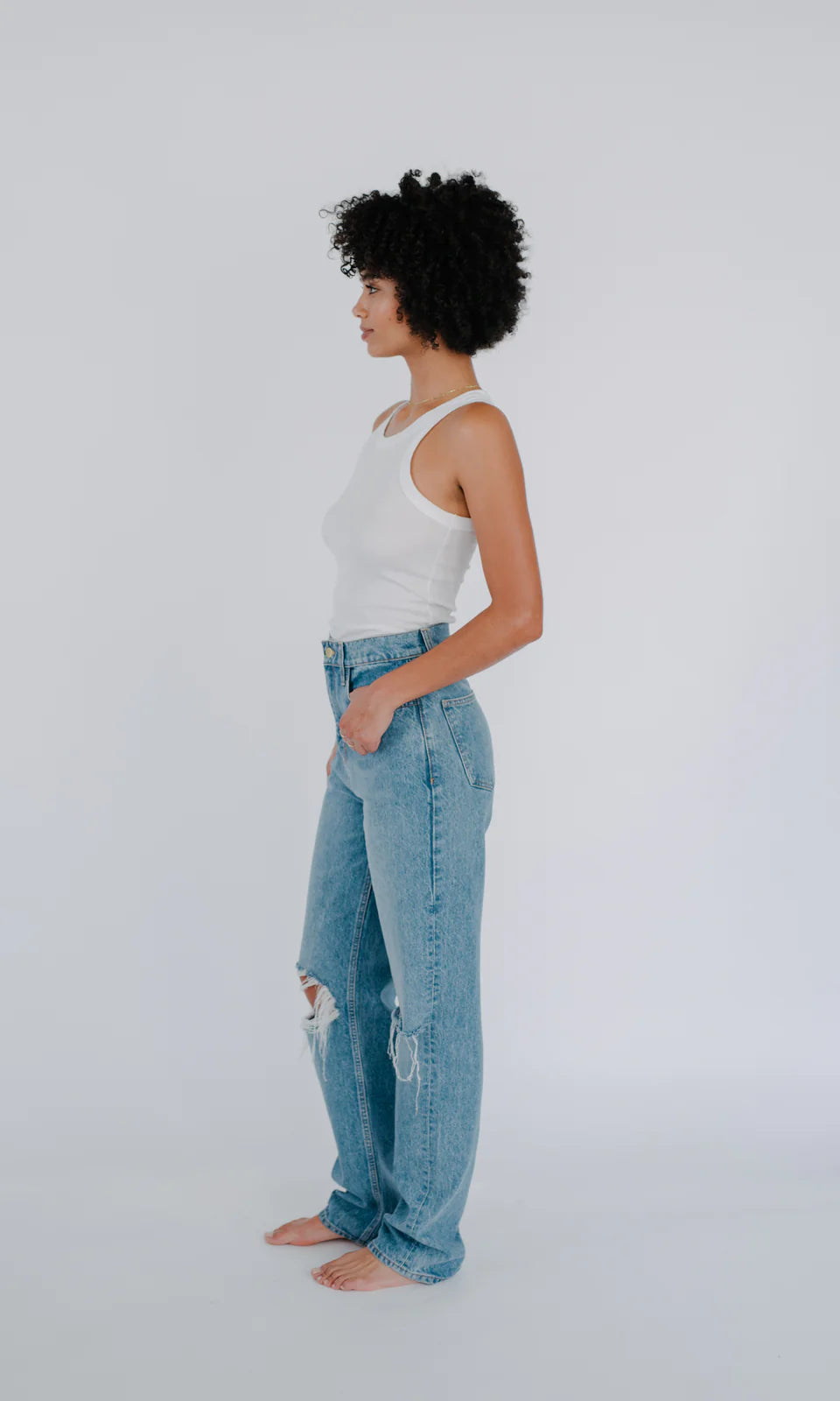 Triarchy x Skriver Limited Edition Josephine Relaxed Ripped Jeans